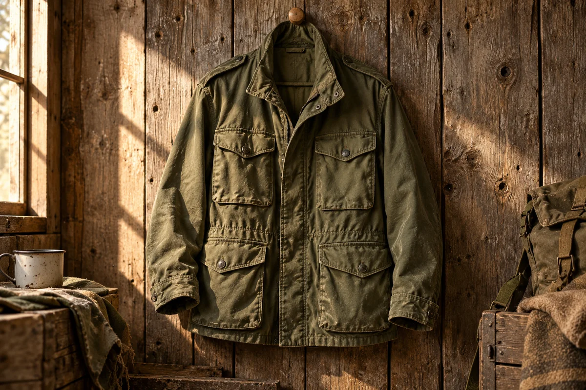 Illustrative field jackets still life