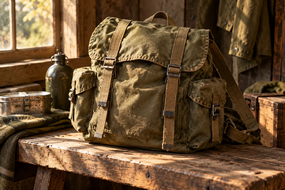 Illustrative packs & bags still life