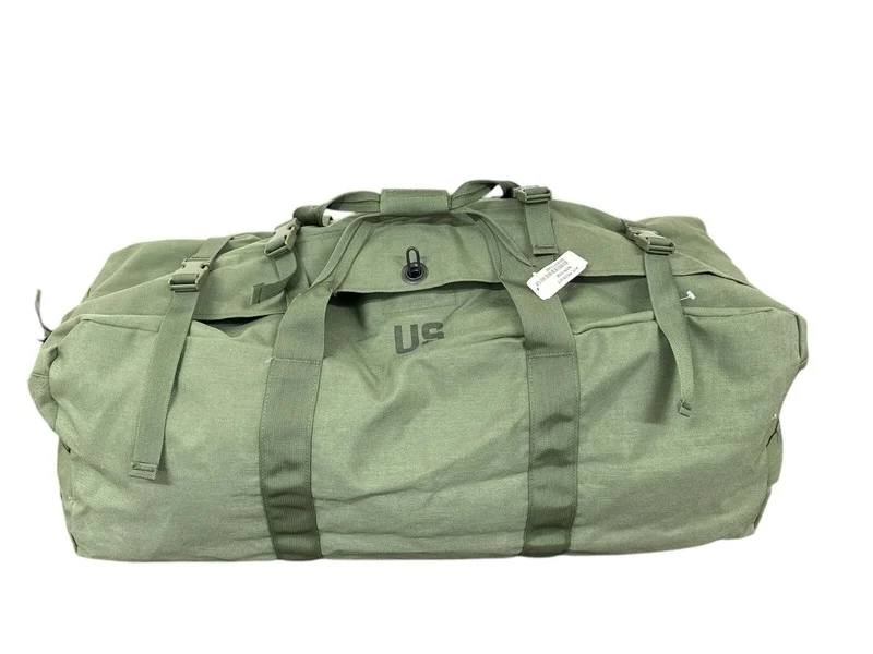 Seller listing photo: Improved surplus duffel bag